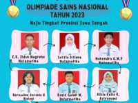 7 Peserta Didik SMA Negeri 1 Sragen Lolos OSN Tingkat Provinsi Jawa Tengah Tahun 2023